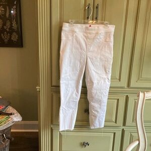 SPANX White Denim Leggings Size Large